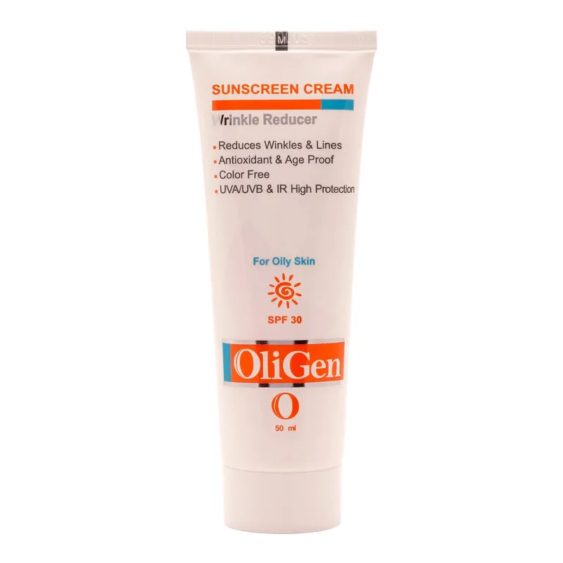کرم ضد آفتاب بی رنگ الی ژن spf 30 مدل 02 مناسب پوست چرب حجم 50 میلی لیتر