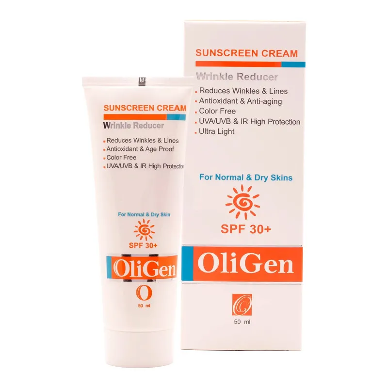 کرم ضد آفتاب بی رنگ الی ژن spf30 مدل 01 مناسب پوست های خشک و معمولی حجم 50 میلی لیتر