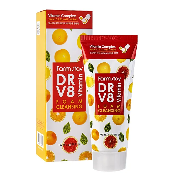 فوم شستشو صورت فارم استی مدل DR.V8 VITAMIN حجم 100میلی لیتر - تصویر 2