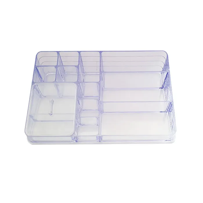استند لوازم آرایشی مدل رومیزی 13 خانه با درب کد 7028 - تصویر 3