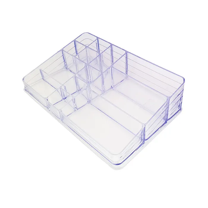استند لوازم آرایشی مدل رومیزی 13 خانه با درب کد 7028 - تصویر 4