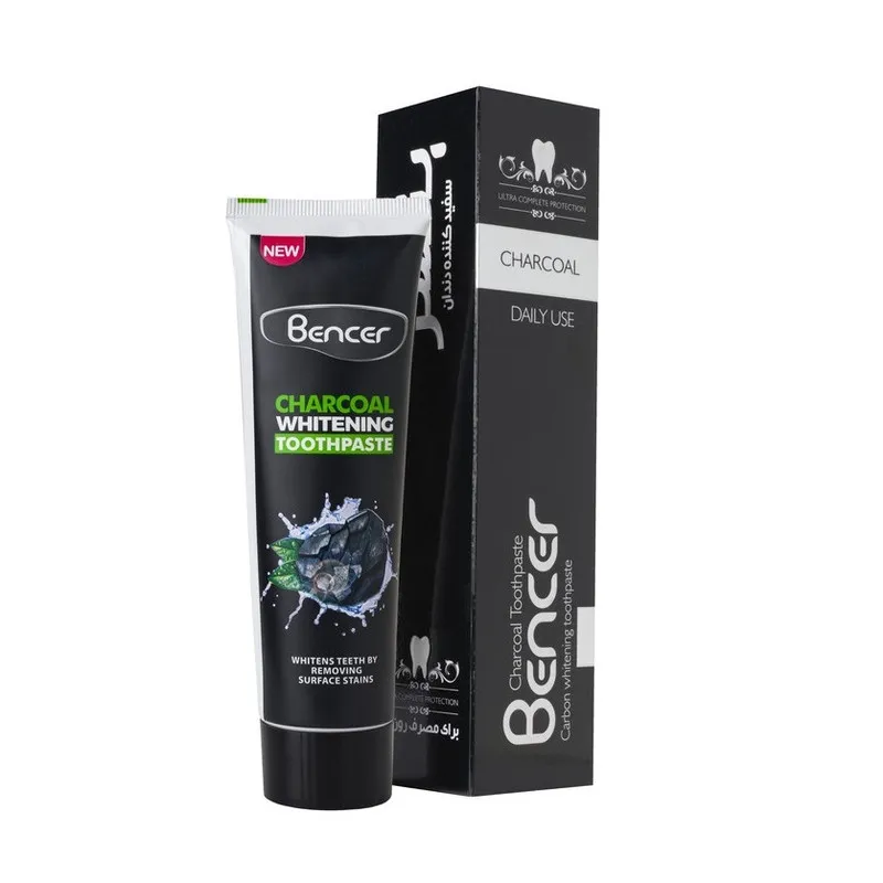 خمیر دندان بنسر مدل charcoal حجم 120 میلی لیتر مجموعه 2 عددی - تصویر 2
