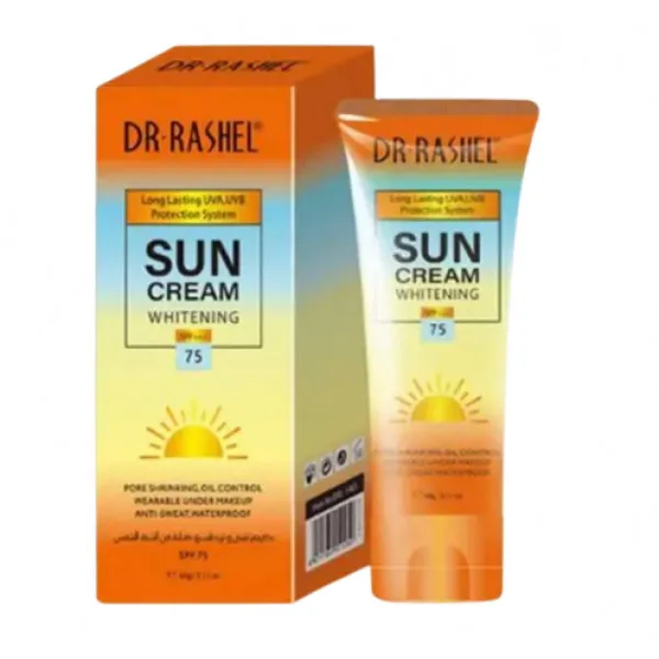 کرم ضد آفتاب بی رنگ دکتر راشل SPF 70 مدل Whitening مناسب پوستهای چرب و مختلط حجم 60 میلی لیتر - تصویر 2