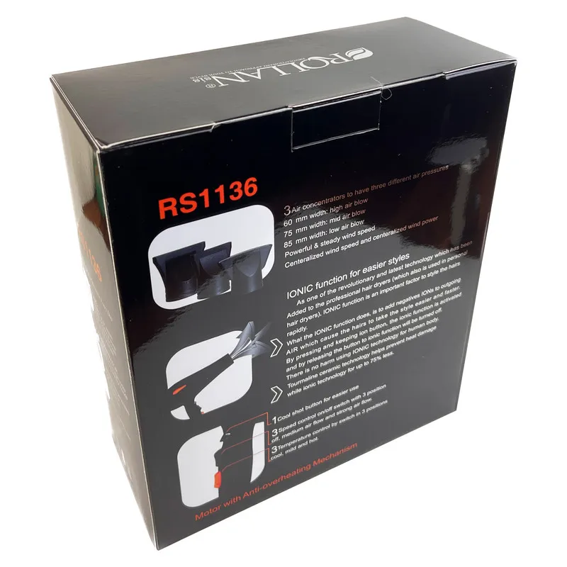 سشوار حرفه ای رولن مدل RS1136 new - تصویر 3