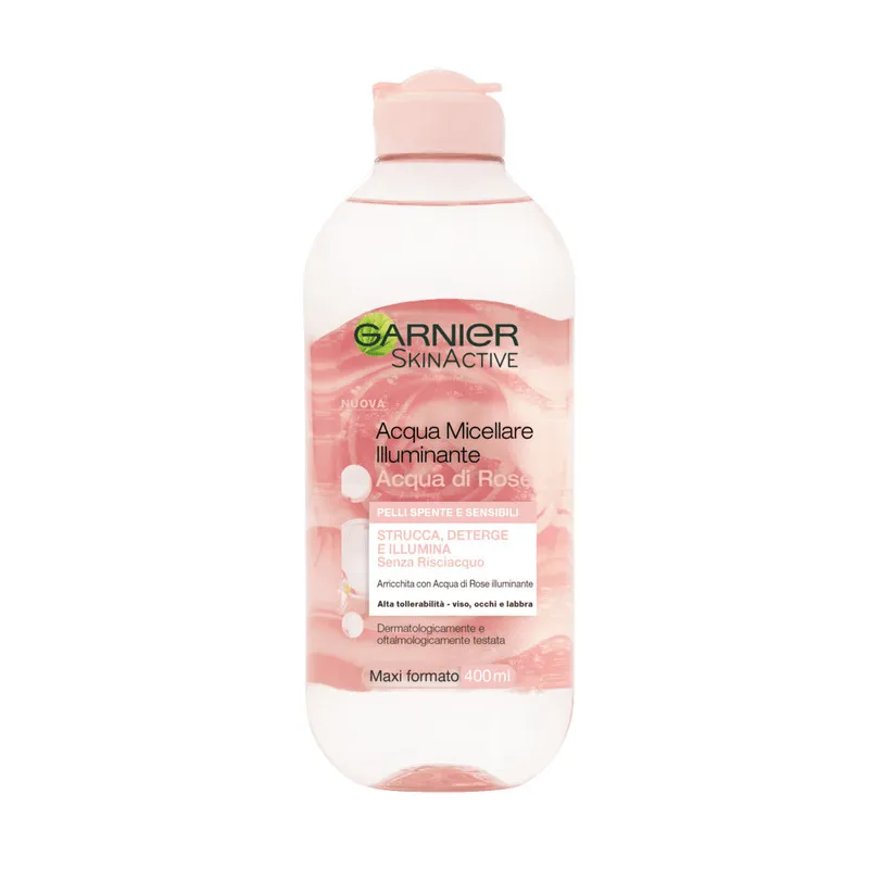 محلول پاک کننده آرایش صورت گارنیه مدل Skin Active Rose حجم 400 میلی لیتر
