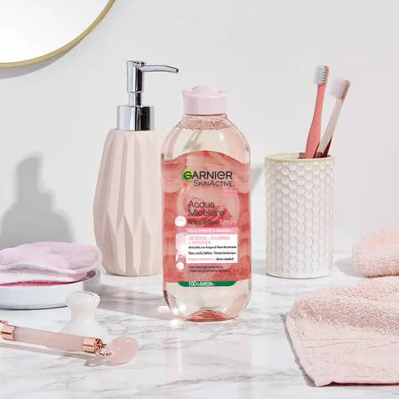 محلول پاک کننده آرایش صورت گارنیه مدل Skin Active Rose حجم 400 میلی لیتر - تصویر 2