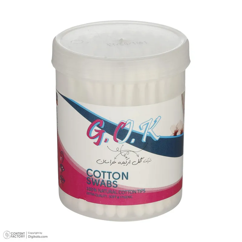 گوش پاک کن گل ارکیده خراسان مدل cotton swabs بسته 100 عددی - تصویر 3