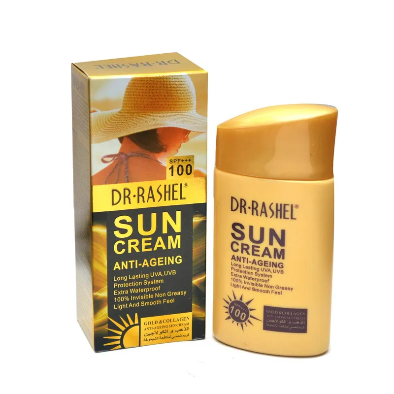 کرم ضد آفتاب بی رنگ دکتر راشل SPF 100 مدل anti aging مناسب انواع پوست حجم 80 میلی لیتر - تصویر 2