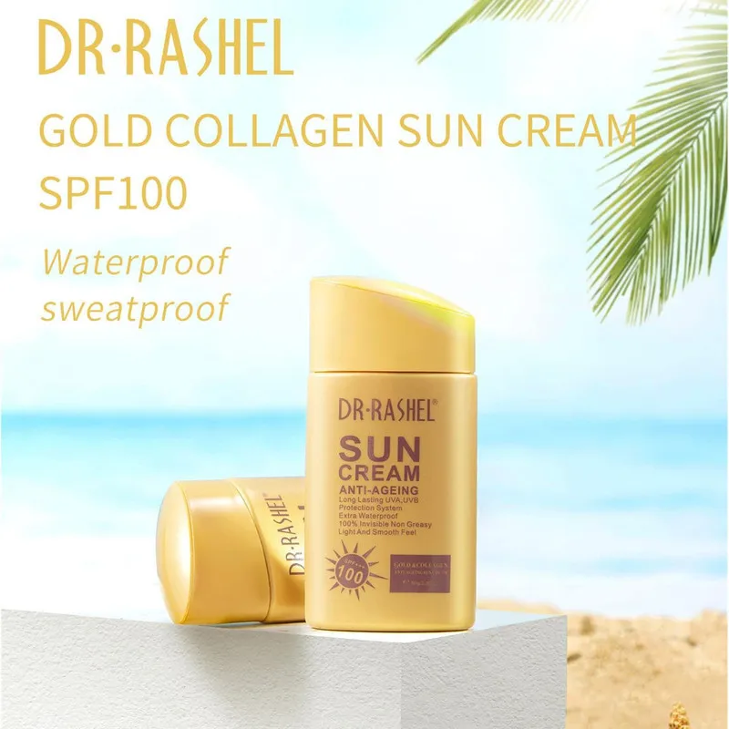 کرم ضد آفتاب بی رنگ دکتر راشل SPF 100 مدل anti aging مناسب انواع پوست حجم 80 میلی لیتر - تصویر 3