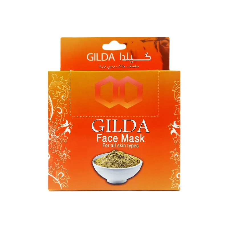 ماسک صورت گیلدا مدل خاک رس زرد وزن 250 گرم