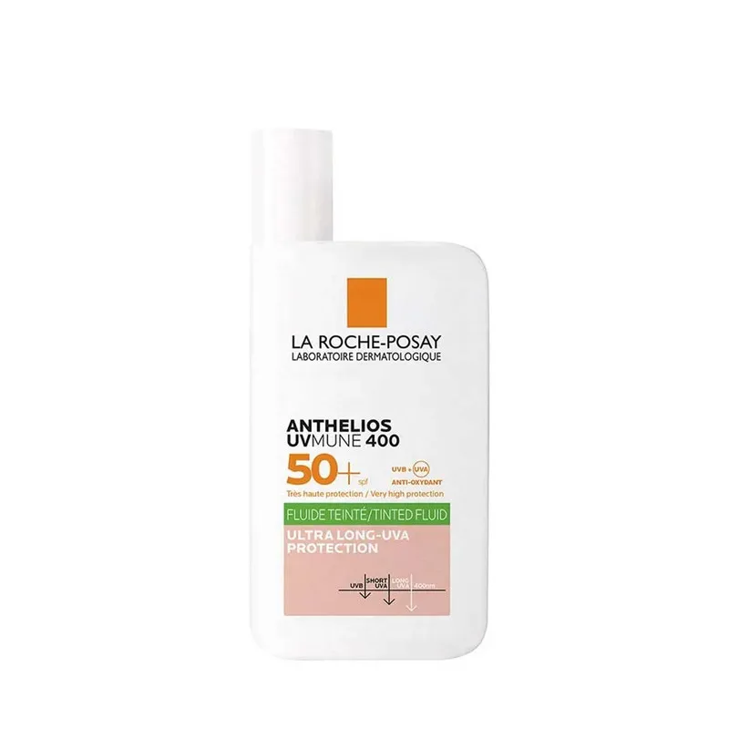 فلویید ضد آفتاب رنگی لاروش پوزای SPF 50 مدل Anthelios UVMune400 مناسب پوستهای چرب حجم 50 میلیلیتر - تصویر 6