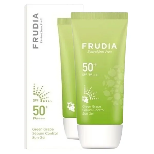ژل ضد آفتاب بی رنگ فرودیا SPF 50 مدل Green Grape مناسب پوستهای چرب و مختلط حجم 50 میلیلیتر - تصویر 3