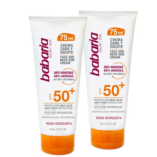 کرم ضد آفتاب بدون رنگ باباریا SPF 50 مدل ROSA MOSQUETA مناسب برای انواع پوست حجم 75 میلیلیتر - تصویر 2