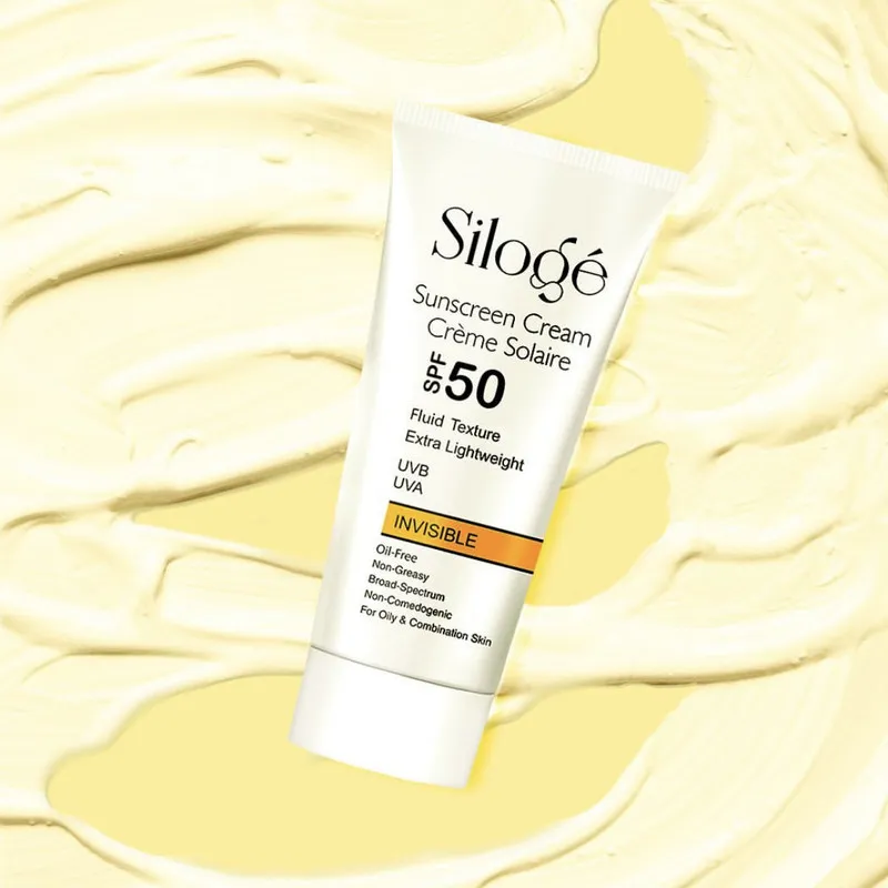 کرم ضدآفتاب بدون رنگ سیلوژه SPF50 مدل TEXTURE ‌مناسب پوست‌های چرب و مختلط، حجم 40 میلی‌لیتر - تصویر 3