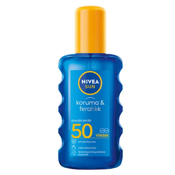 اسپری ضد آفتاب بدون رنگ نیوآ SPF 50 مدل Koruma Ferahlik ‌مناسب پوست‌های انواع پوست حجم 200 میلی‌لیتر - تصویر 2