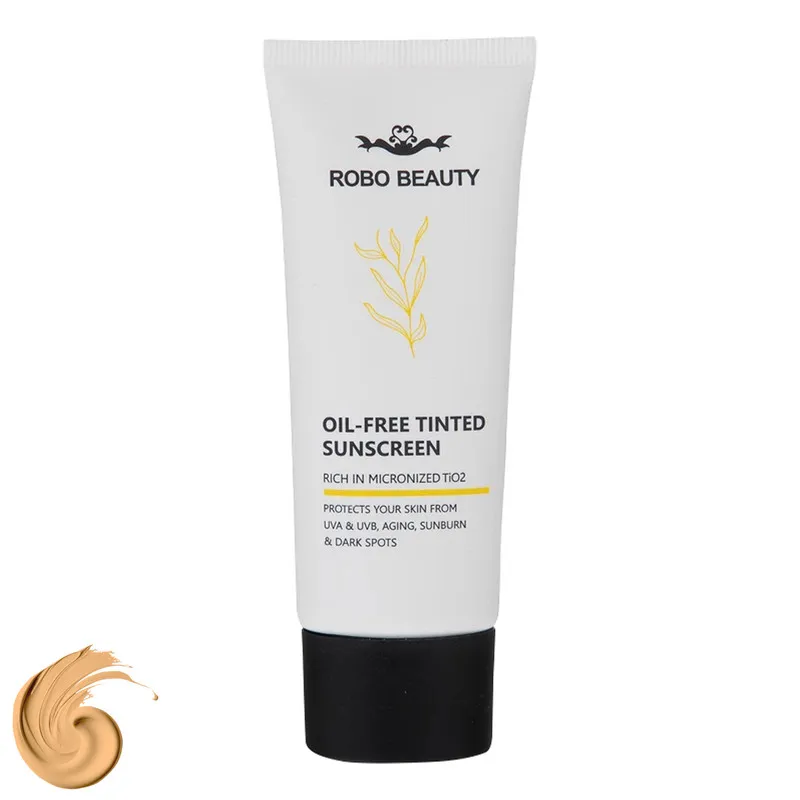 کرم ضدآفتاب رنگی SPF50 روبو بیوتی مدل Oil Free مناسب پوستهای چرب، حجم 40 میلیلیتر - تصویر 2