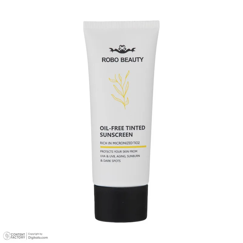 کرم ضدآفتاب رنگی SPF50 روبو بیوتی مدل Oil Free مناسب پوستهای چرب، حجم 40 میلیلیتر - تصویر 4