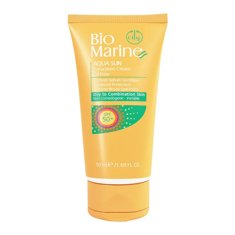 کرم ضد آفتاب بی رنگ بایومارین SPF50 مدل 01 مناسب پوست های چرب حجم 50 میلی لیتر - تصویر 2