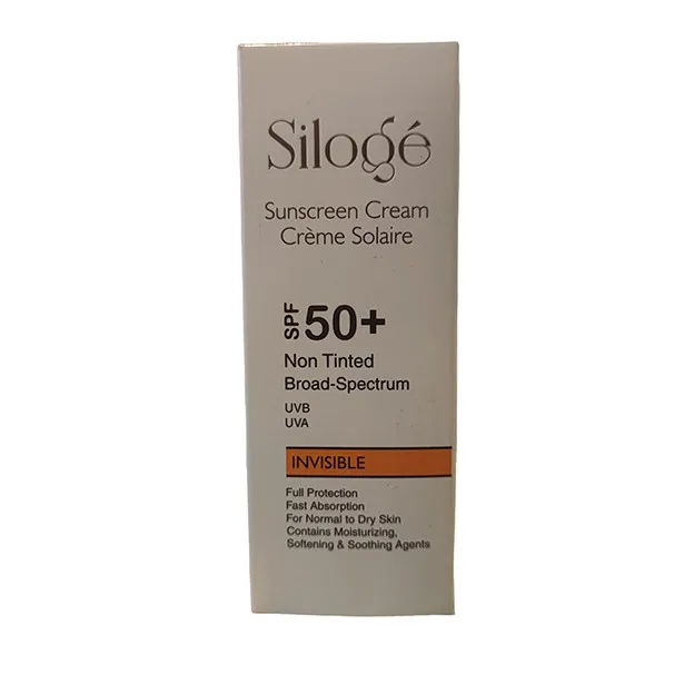 کرم ضد آفتاب بدون رنگ سیلوژه SPF 50 مدل NON TINTED 50+ INVISIBLE مناسب پوستهای نرمال تا خشک حجم 40 میلیلیتر - تصویر 2