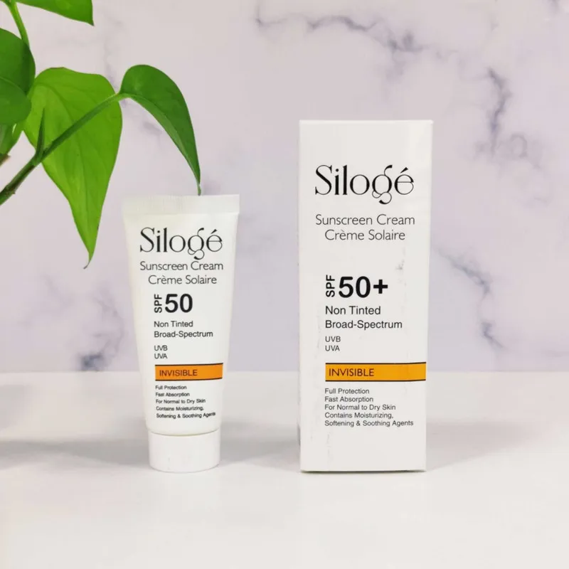 کرم ضد آفتاب بدون رنگ سیلوژه SPF 50 مدل NON TINTED 50+ INVISIBLE مناسب پوستهای نرمال تا خشک حجم 40 میلیلیتر - تصویر 3