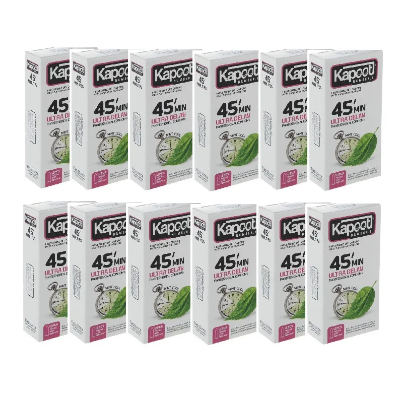 کاندوم کاپوت مدل تاخیری بسته 12 عددی