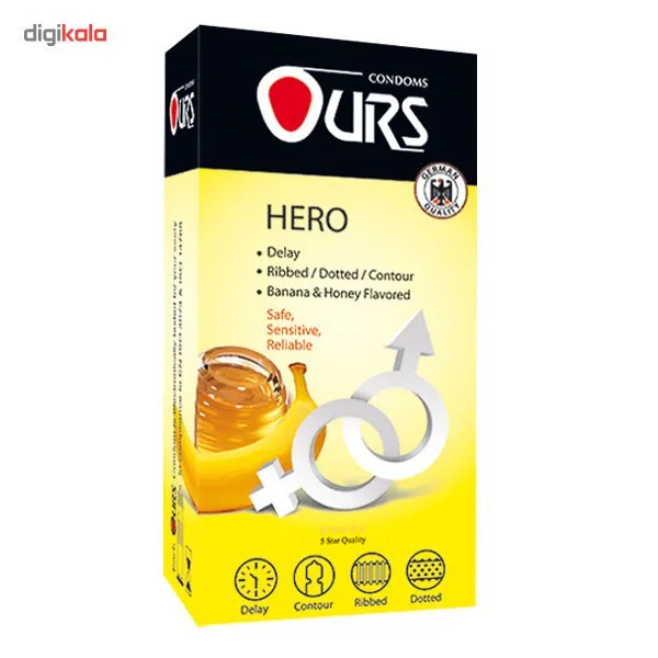 کاندوم اورز مدل Hero بسته 12 عددی - تصویر 2