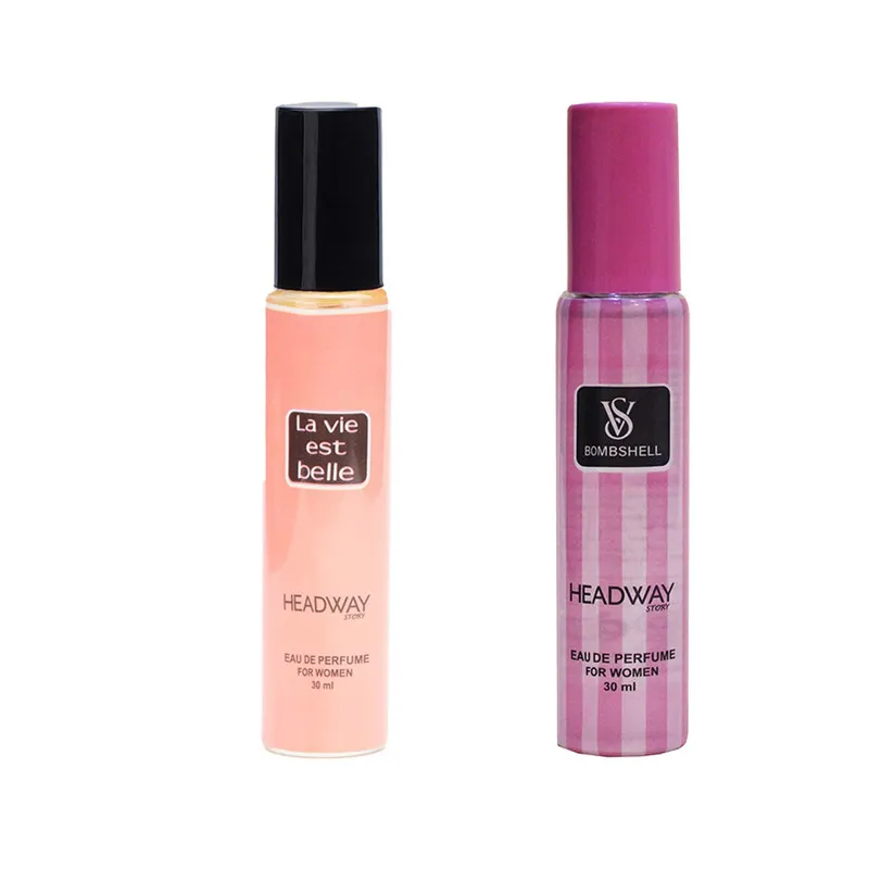 عطر جیبی زنانه هدوی استوری مدل ویکتوریا سکرت بامبشل و لانکوم لاویه بل حجم 30 میلی لیتر مجموعه 2 عددی - تصویر 2