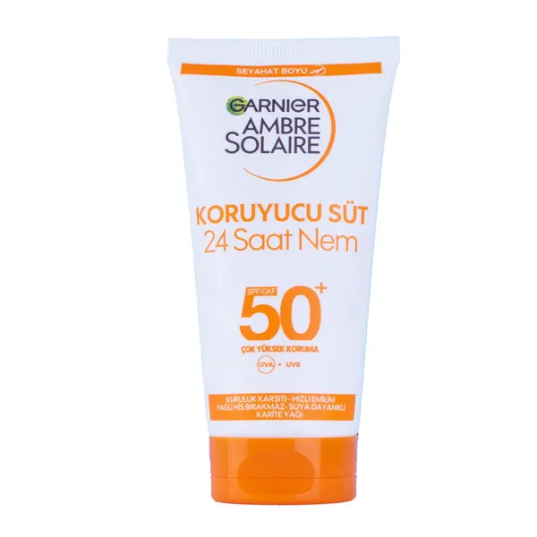 کرم ضد آفتاب بی رنگ گارنیه SPF 50 مدل Koruyucu Sut مناسب انواع پوست حجم 50 میلیلیتر
