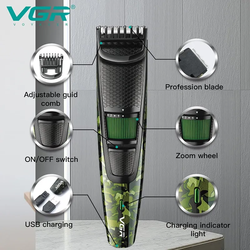 ماشین اصلاح موی سر و صورت وی جی ار مدل V-053 - تصویر 6