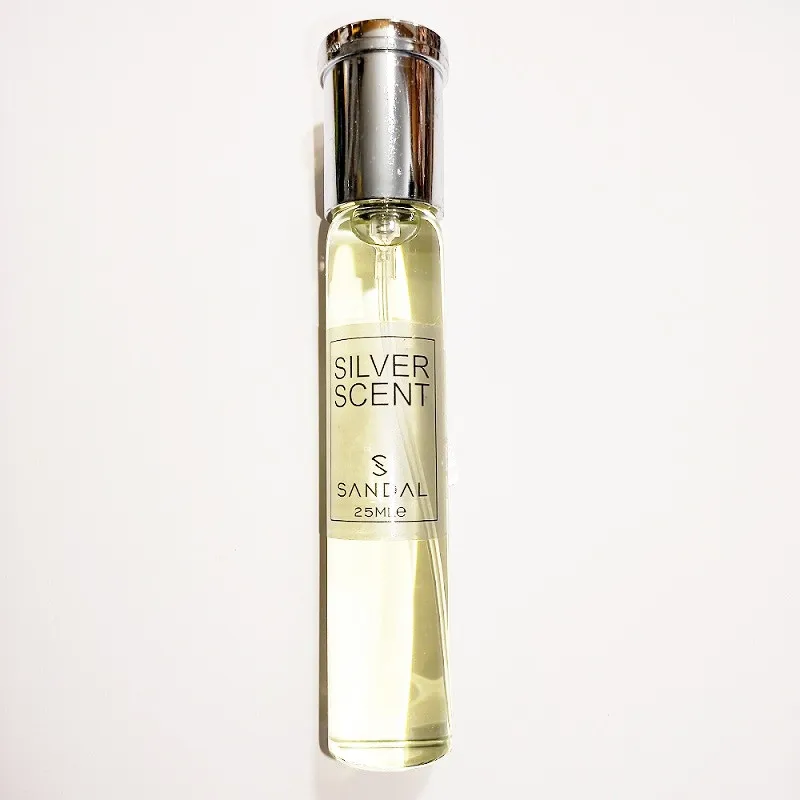 عطر جیبی مردانه صندل مدل سیلور سنت حجم 25 میلی لیتر - تصویر 2