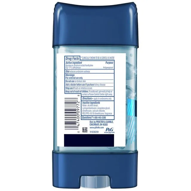 ژل شفاف ضد تعریق مردانه ژیلت مدل Cool Wave حجم 107 میلی لیتر - تصویر 4