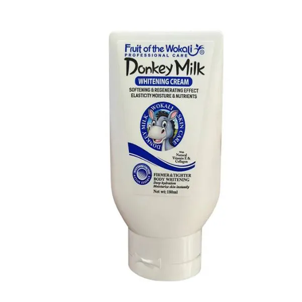 کرم مرطوب‌کننده صورت، دست، گردن وکالی مدل Donkey Milk مناسب برای انواع پوست حجم 180 میلی‌لیتر