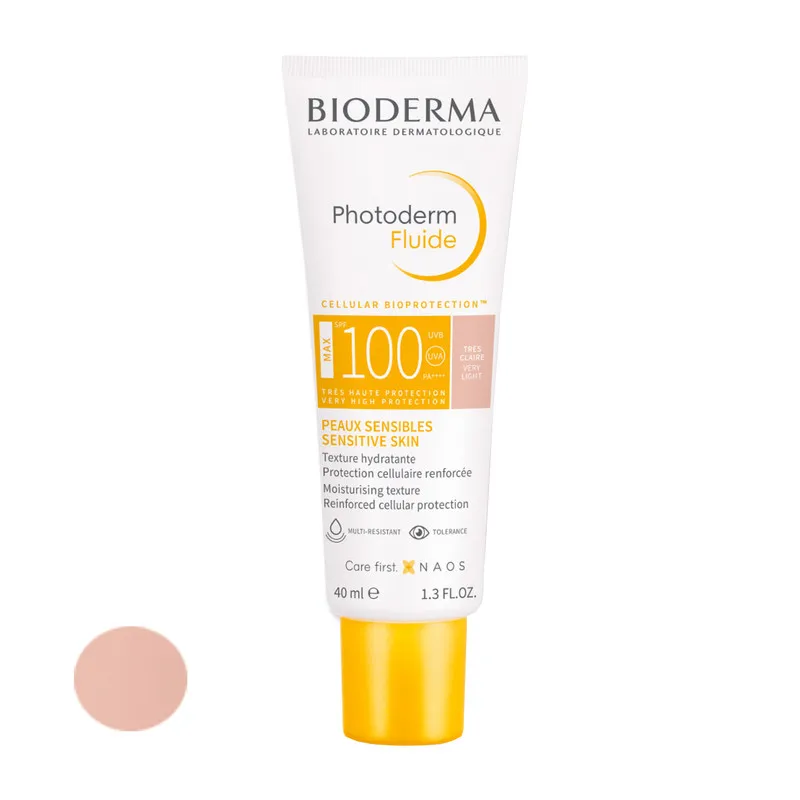 فلوئید ضد آفتاب رنگی بایودرما SPF 50 مدل celullar ‌مناسب پوست‌های مختلط حجم 40 میلی‌لیتر - تصویر 2