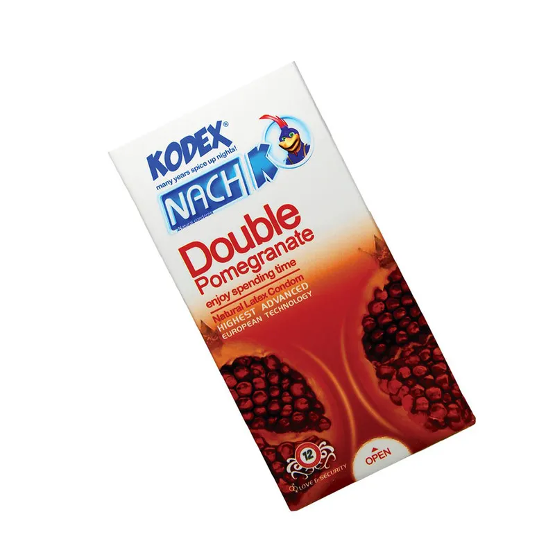 کاندوم کدکس مدل Double Pomegranate بسته 12 عددی - تصویر 5