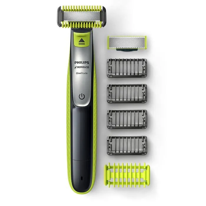 ماشین اصلاح موی صورت و بدن فیلیپس مدل OneBlade QP2724 با تیغه کربن استیل، قابلیت استفاده خشک و مرطوب، شارژ با کابل USB و اصلاح دقیق تا 0.2 میلیمتر - تصویر 3