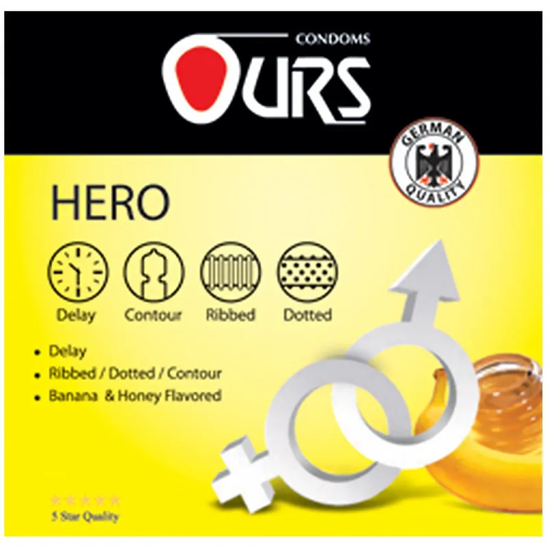 کاندوم اورز مدل Hero بسته 3 عددی - تصویر 2
