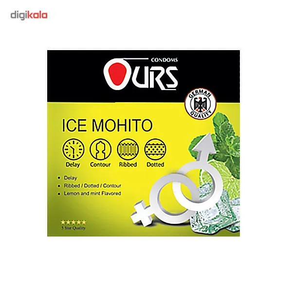 کاندوم اورز مدل Ice Mohito بسته 3 عددی - تصویر 2