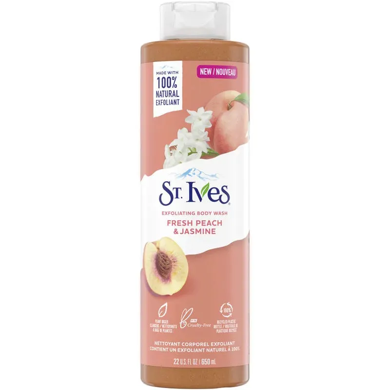 شامپو بدن اس تی.ایوز مدل Fresh peach and jasmine حجم 650 میلی لیتر - تصویر 2