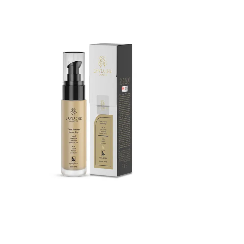 کرم ضد آفتاب رنگی لاویاچه +SPF 50 مدل ضد آب D مناسب انواع پوست حجم 50 میلیلیتر - تصویر 2