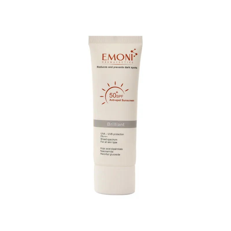 کرم ضد آفتاب بدون رنگ امونی spf50 مدل brilliant مناسب انواع پوست حجم 50 میلیلیتر - تصویر 2