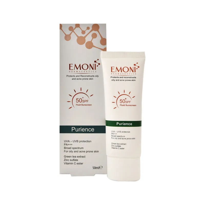کرم ضد آفتاب بدون رنگ امونی spf50 مدل purience مناسب برای پوست چرب حجم 50 میلیلیتر - تصویر 2