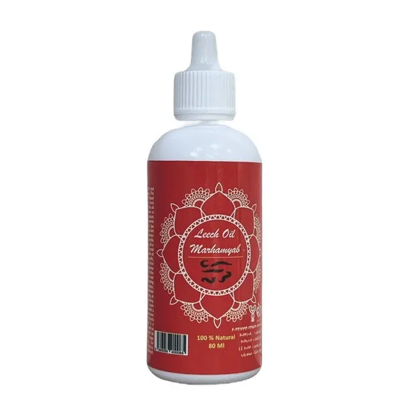 روغن بدن حجمدهنده و سفتکننده مرهم یاب مدل Leech Oil حجم 80 میلیلیتر با ترکیبات ارگانیک و ویتامینهای متنوع، افزایش گردش خون، کاهش ترک پوست و چینوچروک، مناسب بانوان و آقایان