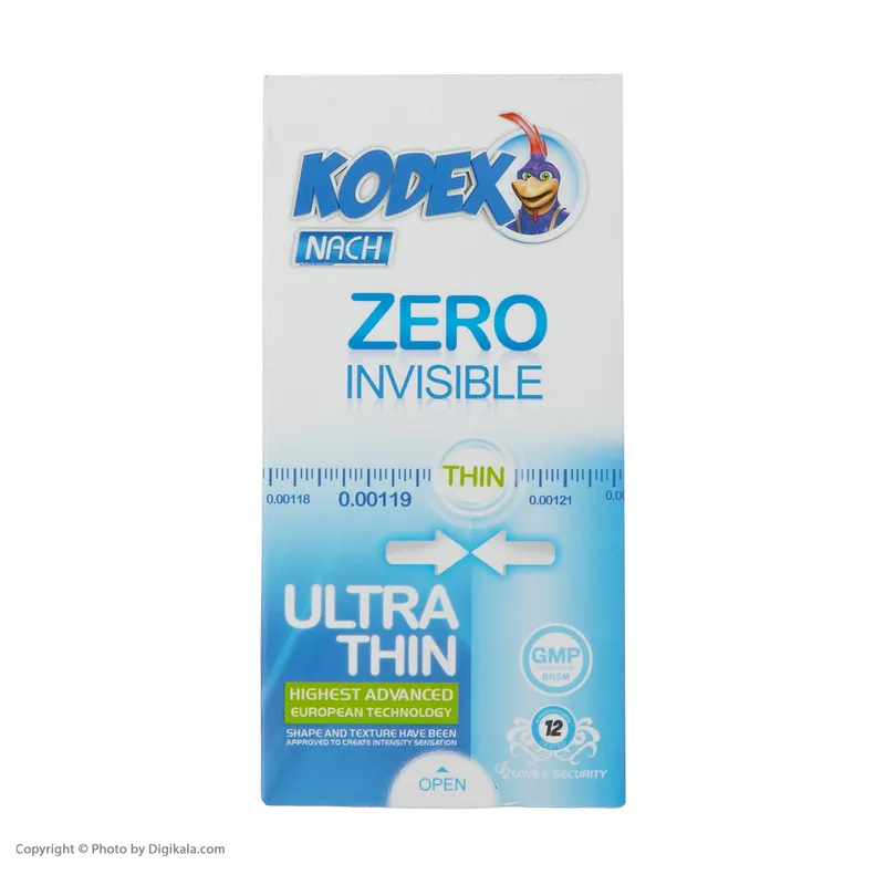 کاندوم کدکس مدل Zero Invisible بسته 12 عددی - تصویر 4