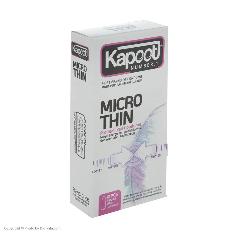 کاندوم کاپوت مدل Micro Thin بسته 12 عددی - تصویر 2