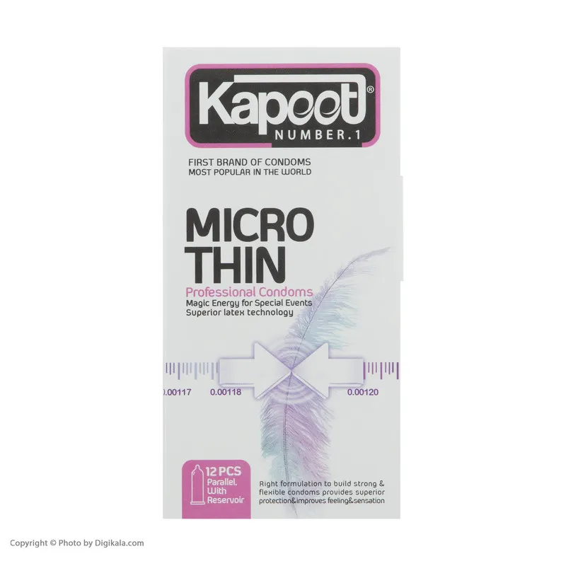 کاندوم کاپوت مدل Micro Thin بسته 12 عددی - تصویر 4