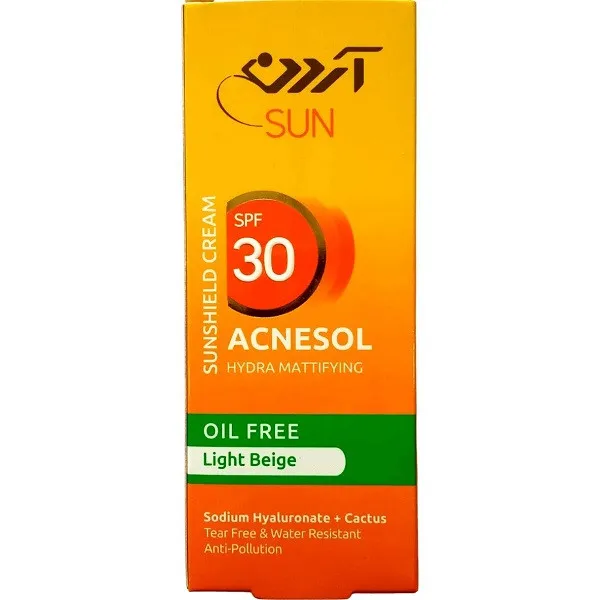 کرم ضد آفتاب رنگی آردن SPF 30 مدل Acnesol مناسب پوستهای چرب و مختلط حجم 50 میلیلیتر - تصویر 3