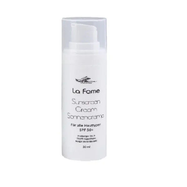 کرم ضد آفتاب بدون رنگ لافامه SPF 50 مدل 01 مناسب برای انواع پوست حجم 30 میلیلیتر