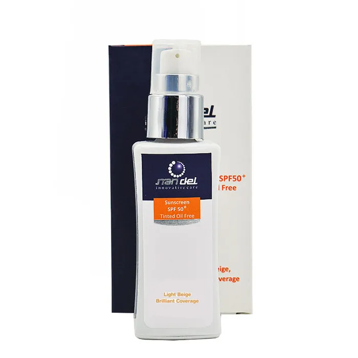کرم ضد آفتاب رنگی ناندل SPF 50 مدل 01 مناسب انواع پوست حجم 50 میلیلیتر - تصویر 3