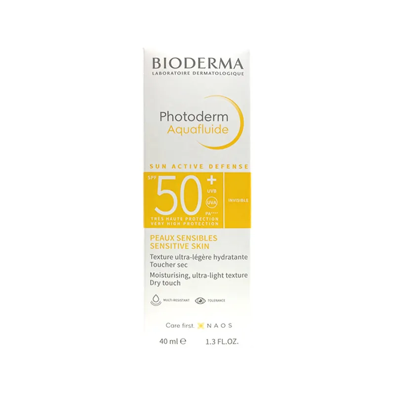 کرم ضد آفتاب بی رنگ بایودرما SPF 50 مدل Aquafluid ‌مناسب انواع پوست حجم 40 میلی‌لیتر - تصویر 6