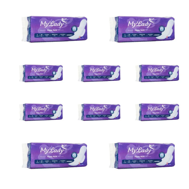 نوار بهداشتی مای لیدی مدل Classic Thick مجموعه 10 عددی